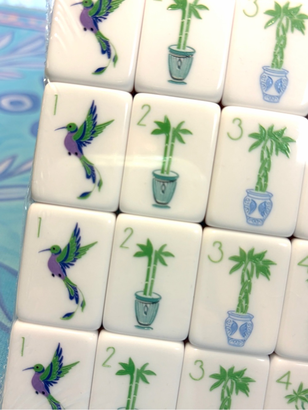 Lavender Mahjong Tiles πποΈπ©΅ and Tile Bag - Picture 7 of 10